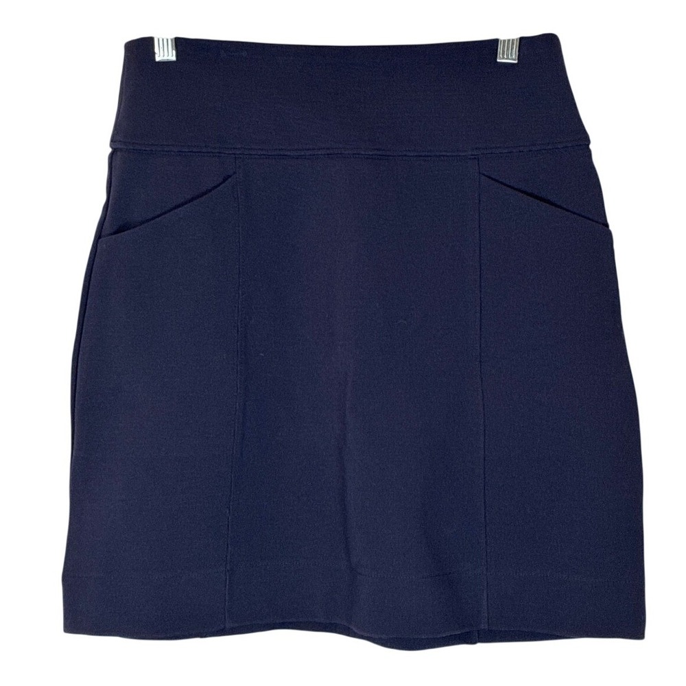 Maeve Anthropology Mini Pencil Skirt Navy Blue NWT Minimalist Small High Waisted